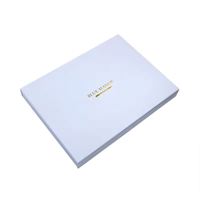 Purple Luxury Magnet Gift Shallow Box With Custom Logo
