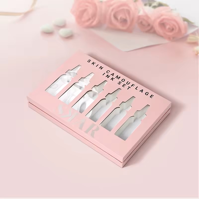 Luxury Cardboard Rigid Cosmetic Gift Box With Transparent PVC Window