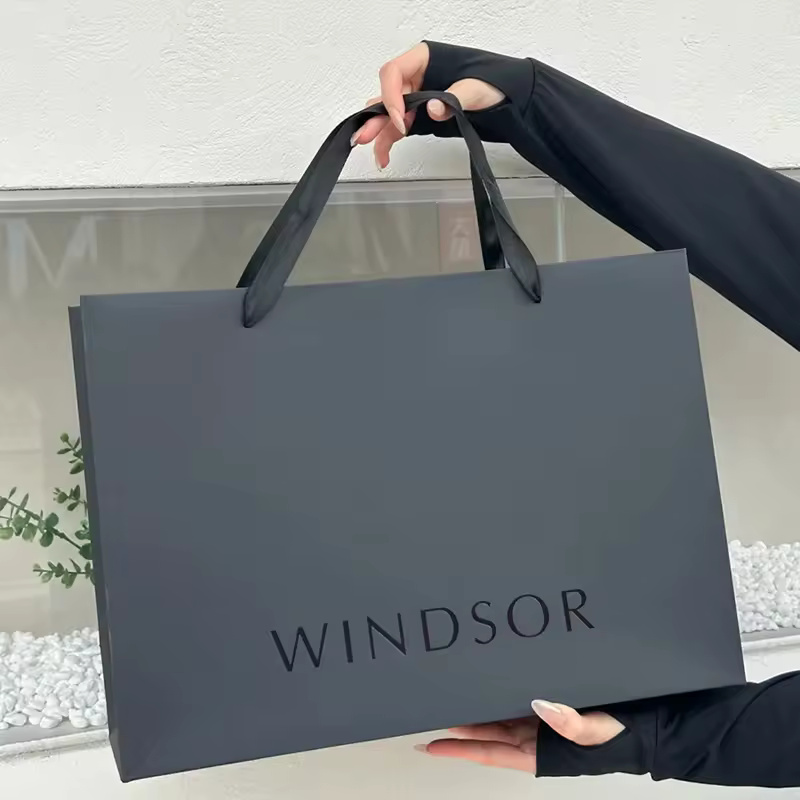 Luxury Boutique Luxury Shopping Paper Bags With Own Logo