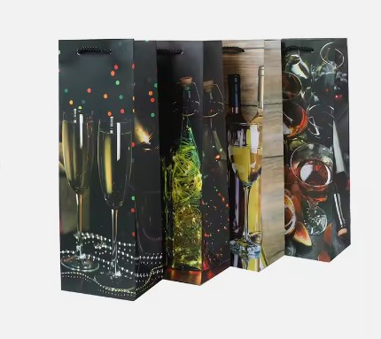 High Quality Business Wine Champagne Gift Package Bags With Own Logo and Design